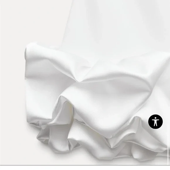 Zara NWT combination puff hem jumpsuit dress 8453/777 - Picture 3 of 8